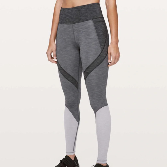 Lululemon Early Extension High-RiseTight legging Heathered Black - Picture 1 of 10